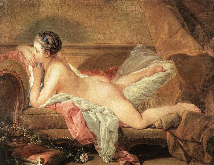 Francois Boucher Resting Girl china oil painting image